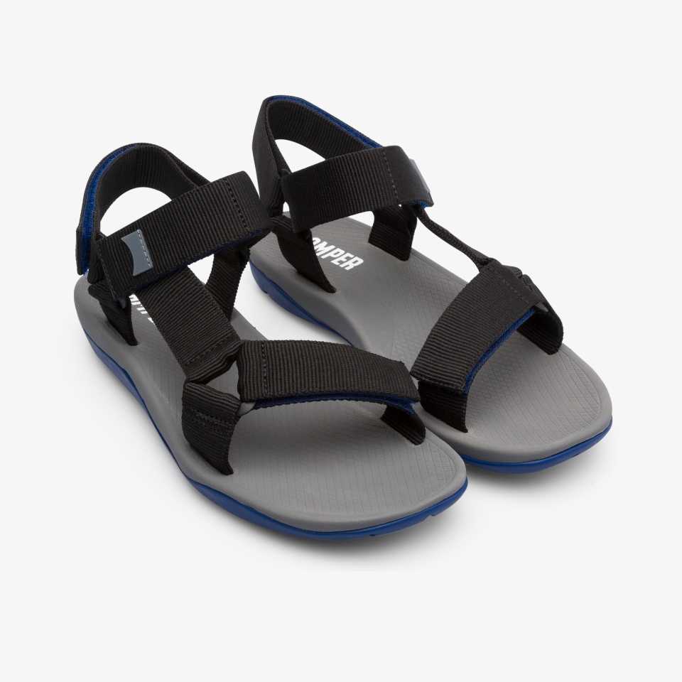 Sandalias Camper Match Hombre - Negras Gris | Camper Online + 2067MQXRU